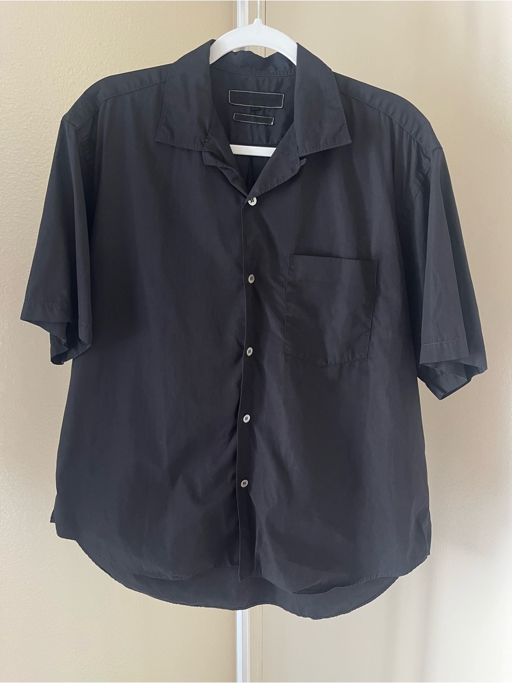Comme des Garçons SHIRT Relaxed Fit Black Shirt Size S